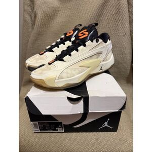 Nike Jordan Luka 2 Sneakers Mens 9.5 Luk.AI Sail Total Orange Shoes DX8733-100